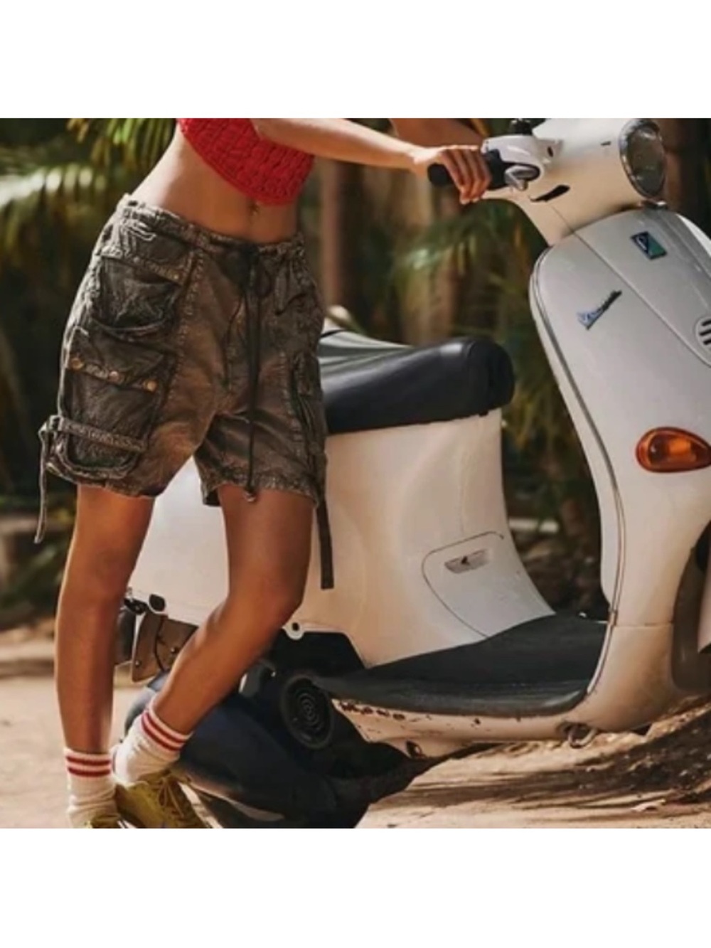 Free People NWOT Wild Bay Parachute Shorts in size XS